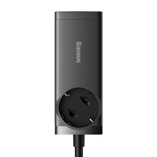 Podaljšek Baseus GaN3 Pro PowerStrip, 100 W, 5 A,2 x USB-A - 2 x USB-C - 1 x Schuko, črn PSZM000401 PSZM000401