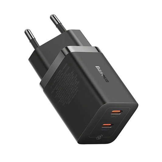 Polnilnik Baseus GaN5 Pro, 40W, 3A, 2 x USB-C, črn CCGP180101