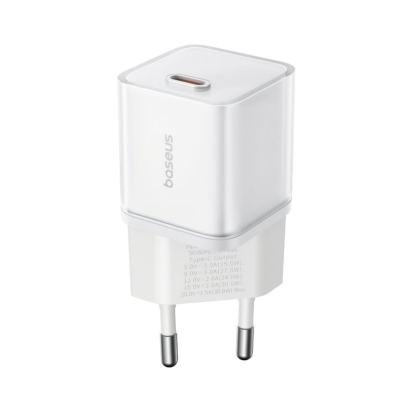 Polnilnik Baseus GaN5S, 30W, 3A, 1 x USB-C, Bel P10162504213-00