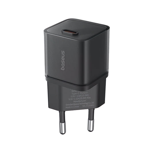 Omrežni polnilnik Baseus GaN5S, 20W, 3A, 1 x USB-C, črn P10162503113113-00