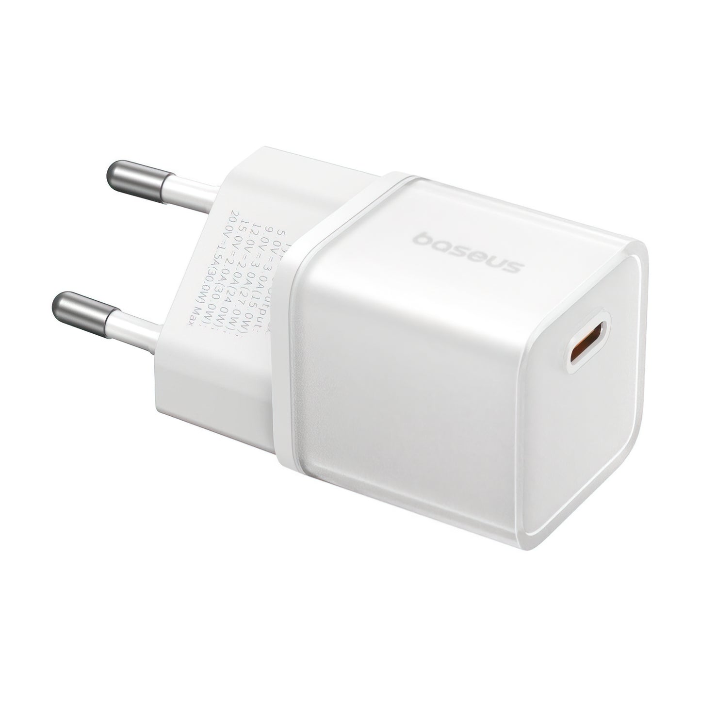 Polnilnik Baseus GaN5S, 30W, 3A, 1 x USB-C, Bel P10162504213-00