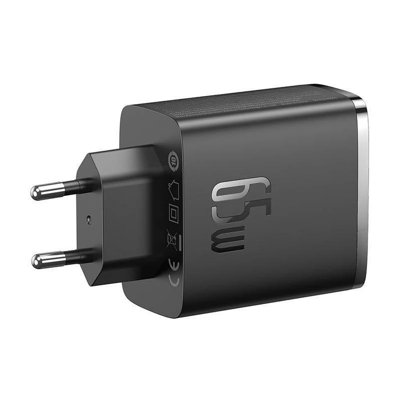Polnilnik Baseus Cube Pro, 65W, 3.25A, 1 x USB-A - 2 x USB-C, črn P10152301113-00