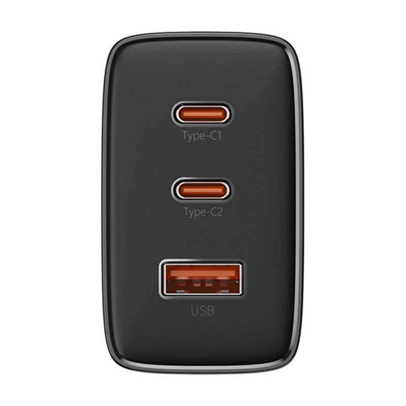 Polnilnik Baseus Cube Pro, 65W, 3.25A, 1 x USB-A - 2 x USB-C, črn P10152301113-00