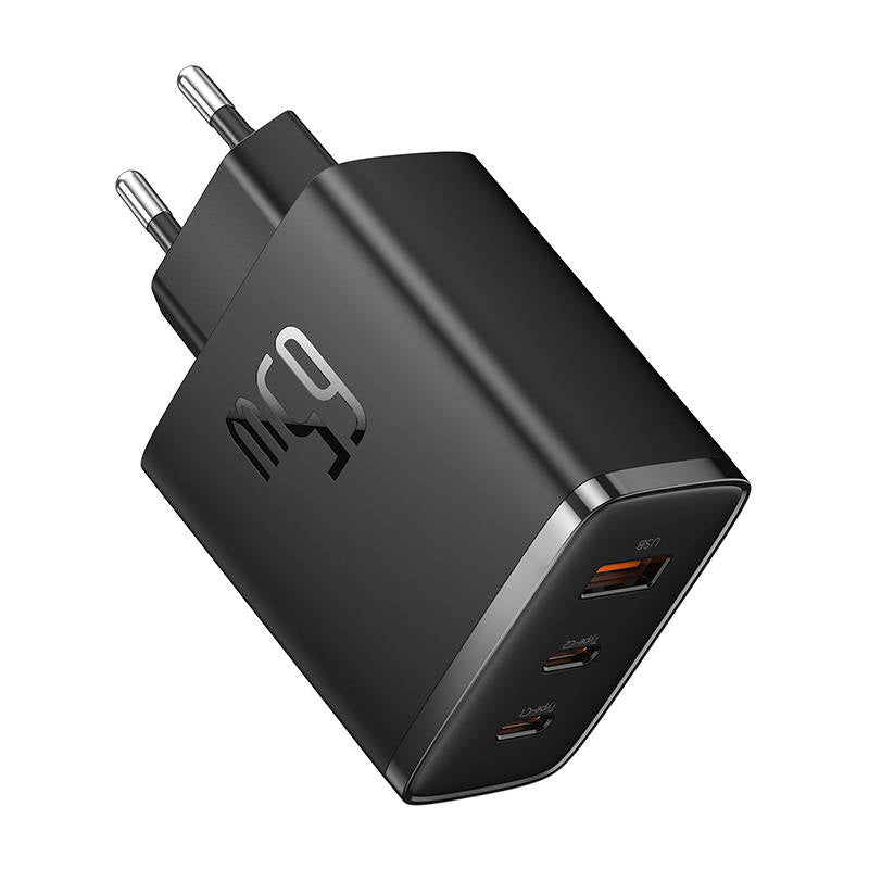 Polnilnik Baseus Cube Pro, 65W, 3.25A, 1 x USB-A - 2 x USB-C, črn P10152301113-00