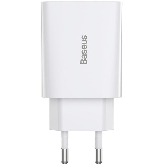 Omrežni polnilec Baseus Speed Mini, 20W, 3A, 1 x USB-C, Bel CCFS-SN02