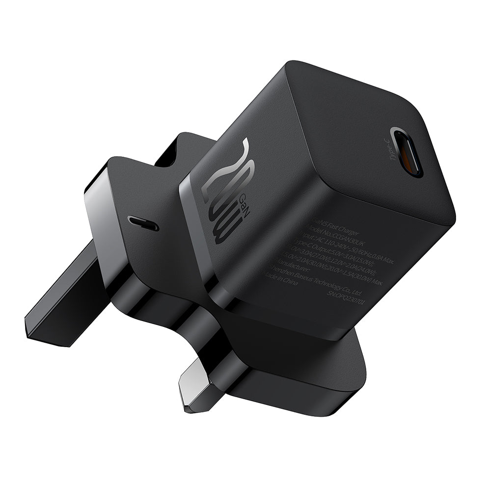 Polnilnik Baseus UK, 20W, 3A, 1 x USB-C, črn P10110907113-00