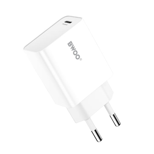 Polnilnik BWOO CDA226, 20W, 3A, 1 x USB-C, Bel