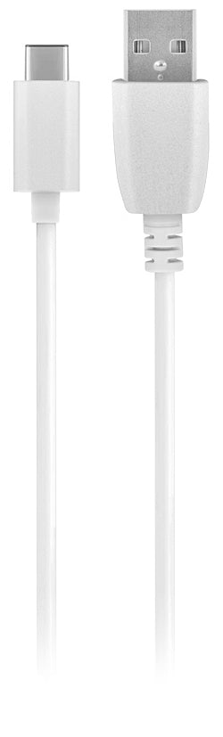 Omrežni polnilec z USB-C kablom MaXlife MXTC-01, 10,5W, 2,1A, 1 x USB-A, bel