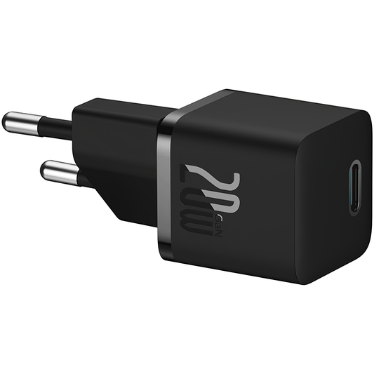 Baseus GaN5 USB-C kabel Omrežni polnilnik GaN5, 20 W, 3A, 1 x USB-C, črn P10110900113-00