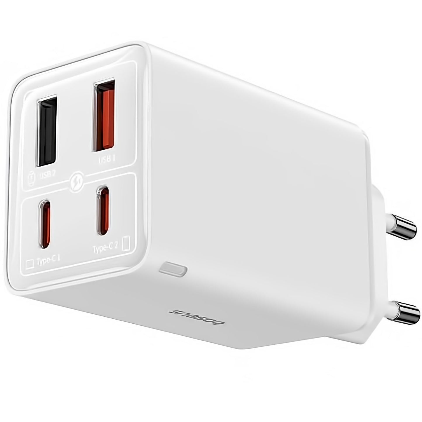 Polnilnik omrežja s kablom USB-C Baseus GaN6 Pro, 100W, 3.25A, 2 x USB-A - 2 x USB-C, Bel P10162705212-00