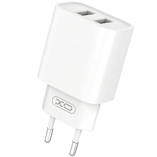 XO Design CE02C, 10,5 W, 2,1 A, 2 x USB-A, bela