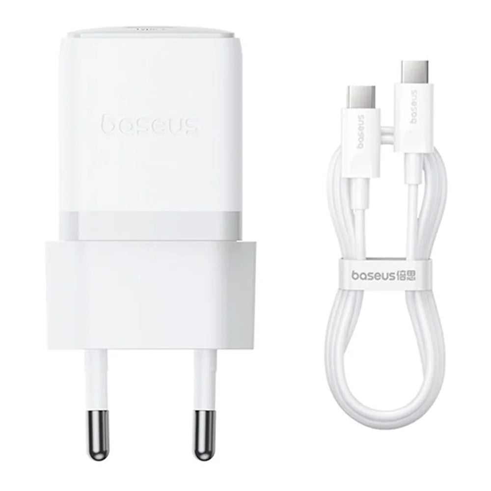 Polnilnik Baseus Palm z USB-C kablom, 30W, 3A, 1 x USB-C, bel P10111605213-01