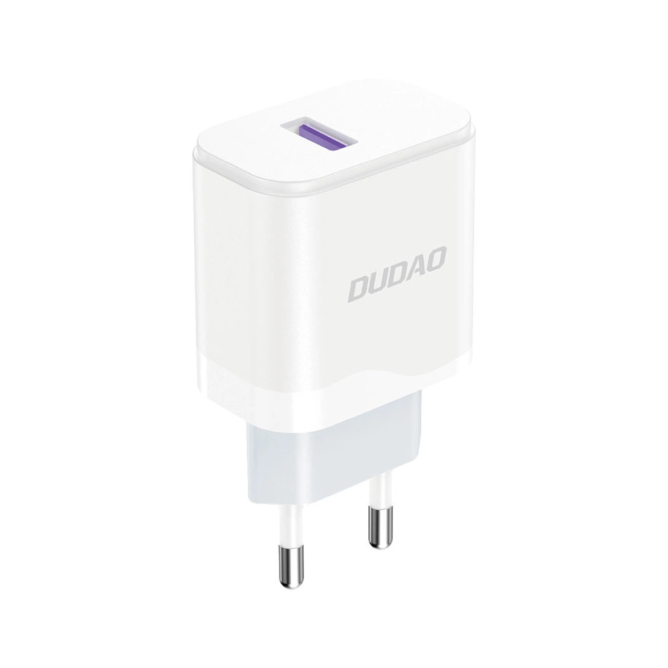 Polnilnik omrežja s kablom USB-C Dudao A20EU, 18W, 3A, 1 x USB-A, Bel
