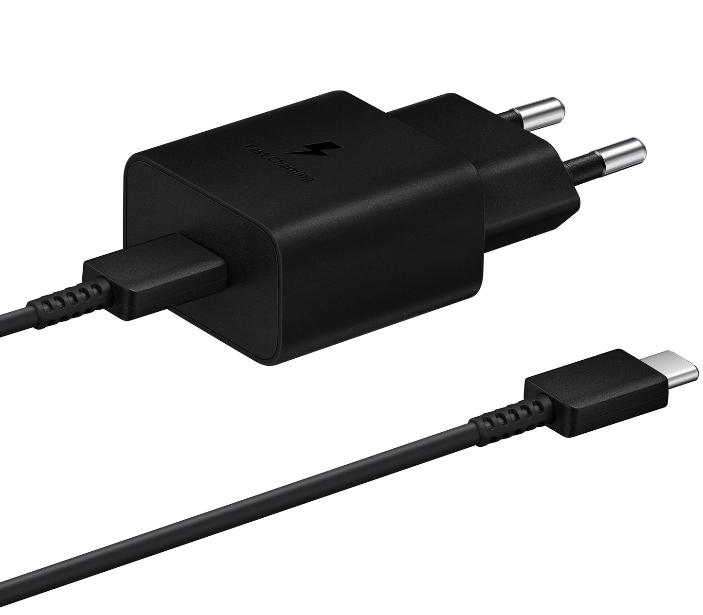 Samsung omrežni polnilnik s kablom USB-C, 15 W, 2A, 1 x USB-C, črn EP-T1510XBEGEU