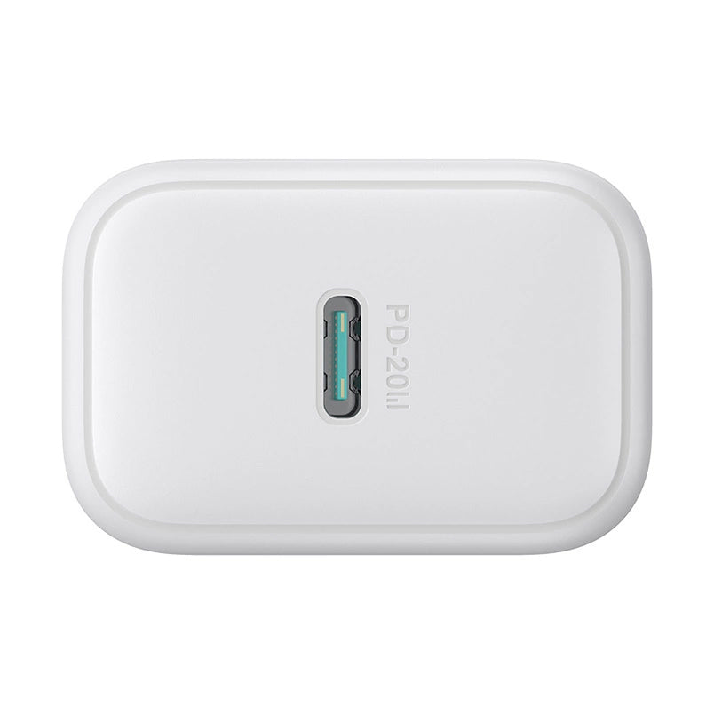 Polnilnik z omrežnim kablom Lightning Joyroom JR-TCF20, 20W, 3A, 1 x USB-C, Bel