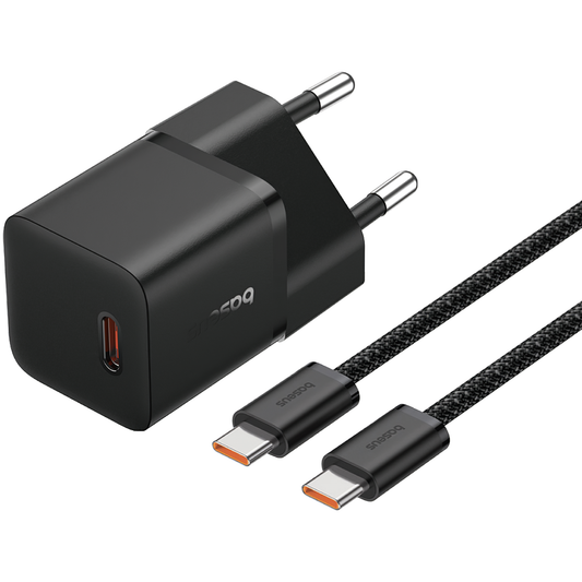 Baseus GaN5 USB-C kabel Omrežni polnilnik GaN5, 20 W, 3A, 1 x USB-C, črn P10110900113-00