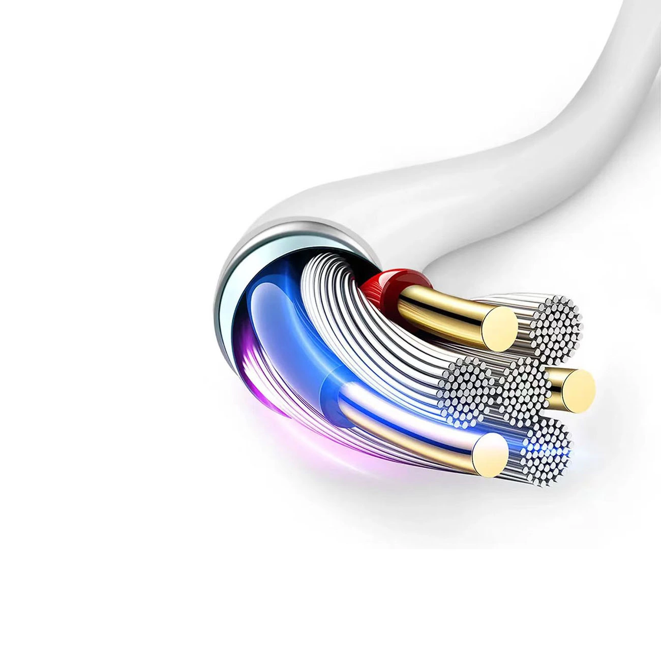 Polnilnik omrežja s kablom USB-C Dudao A20EU, 18W, 3A, 1 x USB-A, Bel