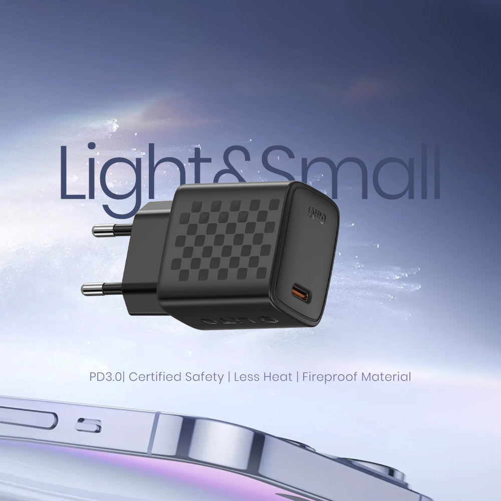 Polnilnik Lito LC17, 30W, 3A, 1 x USB-C, črn
