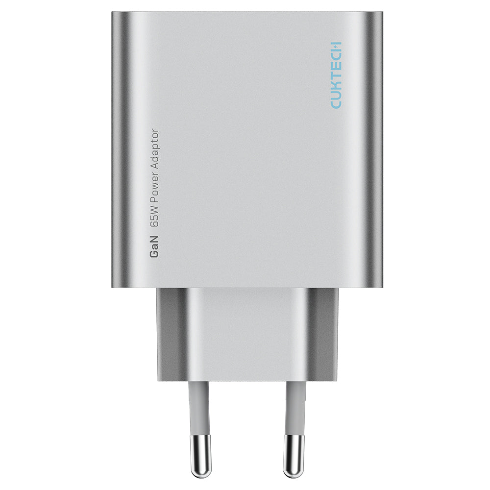 Omrežni polnilec Cuktech, 65W, 3,25A, 1 x USB-A - 2 x USB-C, bel CUK0A15CEUSL