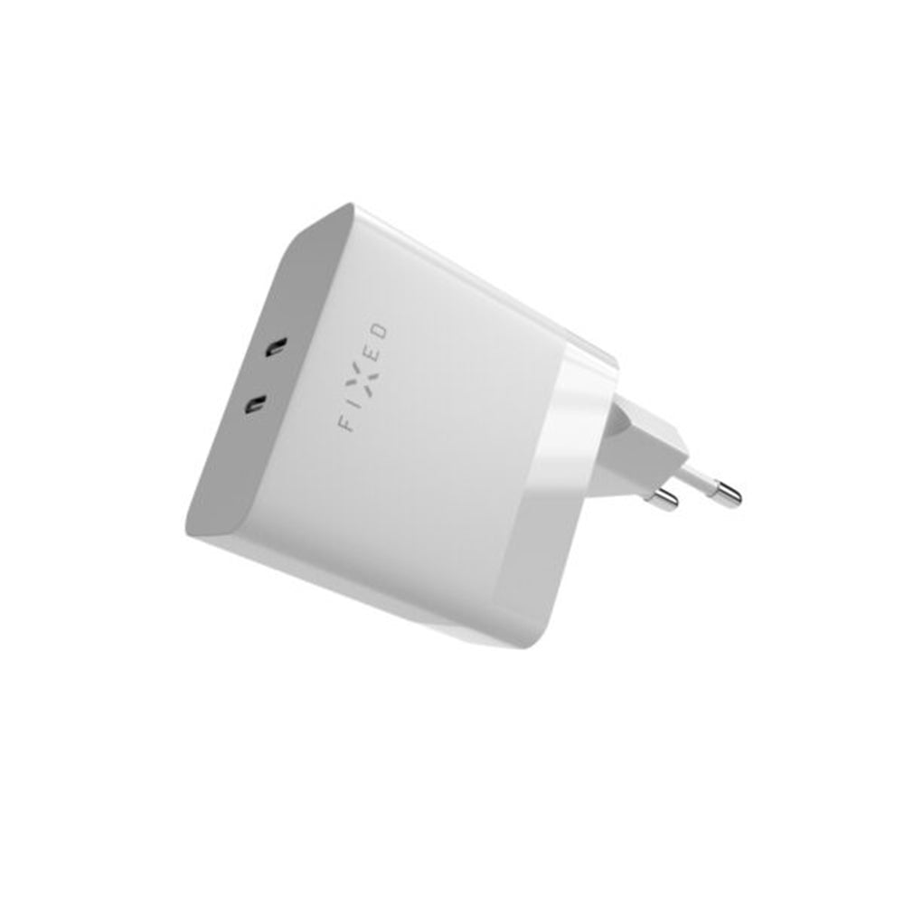 Polnilnik Fixed za omrežje, 65W, 3.25A, 2 x USB-C, Bel