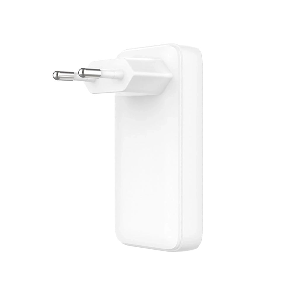 Polnilnik Fixed Slim, 45W, 3A, 2 x USB-C, Bel