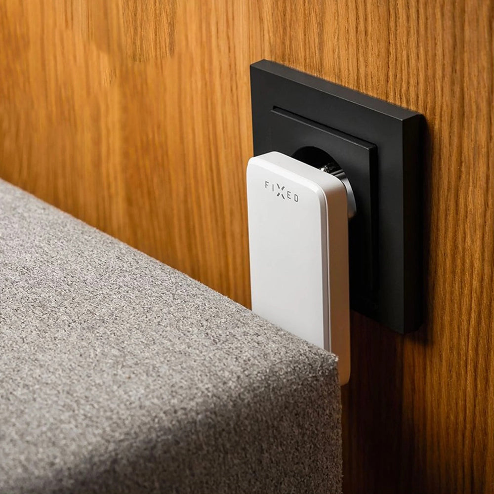 Polnilnik Fixed Slim, 45W, 3A, 2 x USB-C, Bel