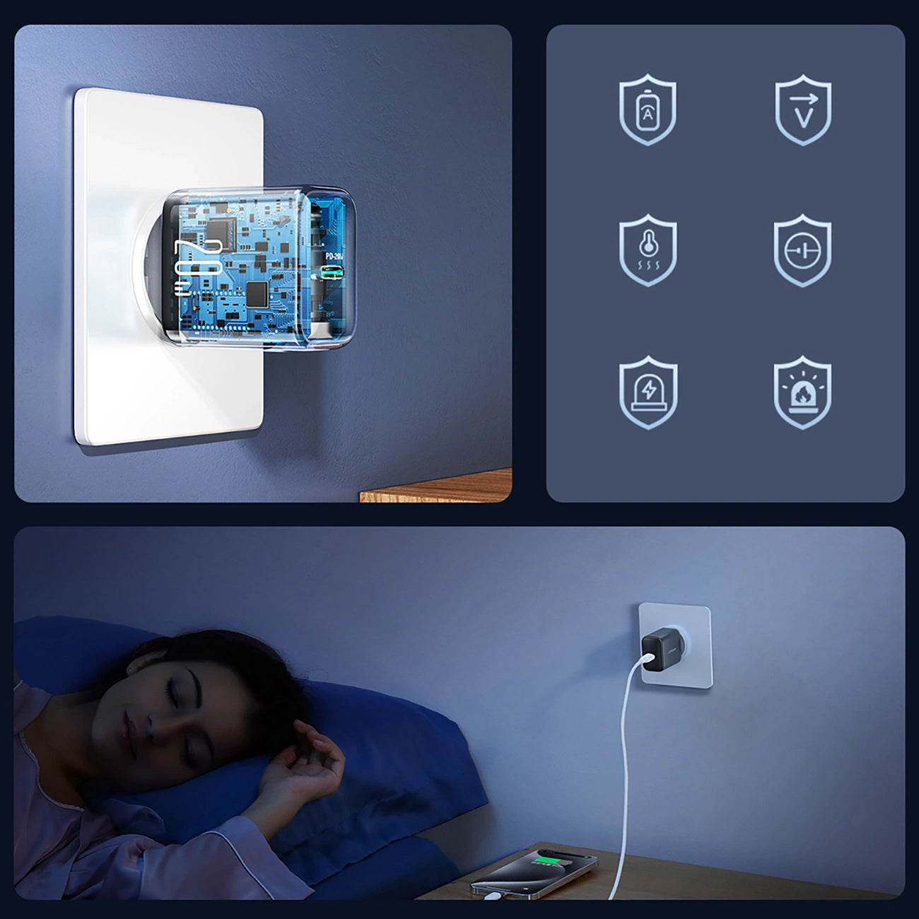 Polnilnik Joyroom JR-TCF20, 20W, 3A, 1 x USB-C, črn