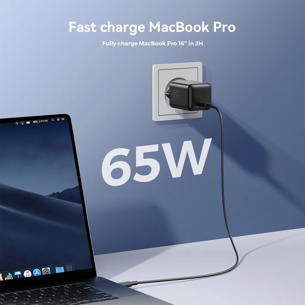 Omrežni polnilec Joyroom JR-TCG18, 65W, 3.25A, 1 x USB-C, Črn