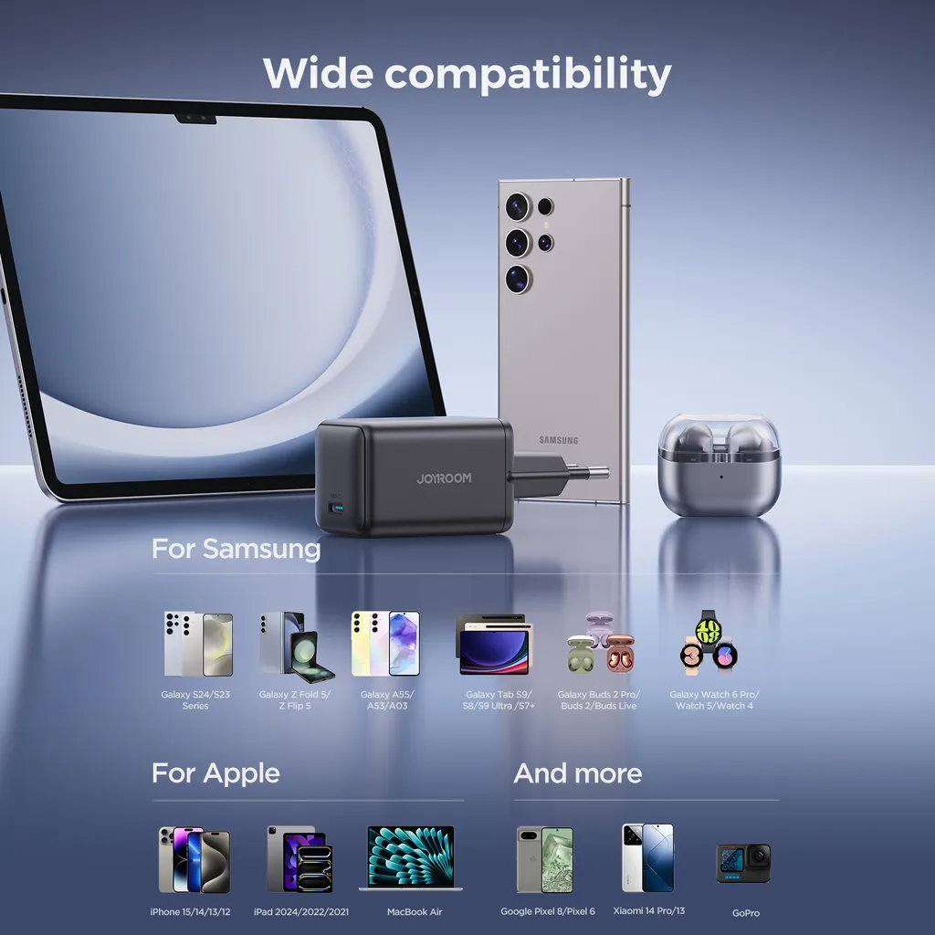 Omrežni polnilec Joyroom JR-TCG18, 65W, 3.25A, 1 x USB-C, Črn