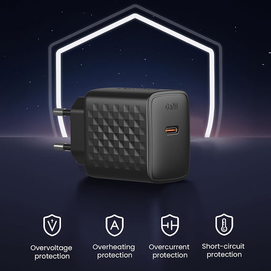 Polnilnik Lito LC13, 20W, 3A, 1 x USB-C, črn