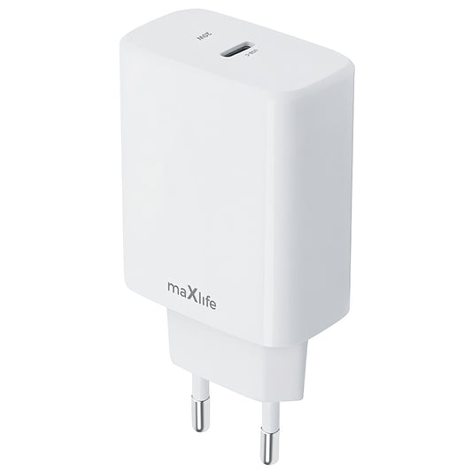 MaXlife MXTC-10-20C omrežni polnilnik, 20 W, 3A, 1 x USB-C, bel