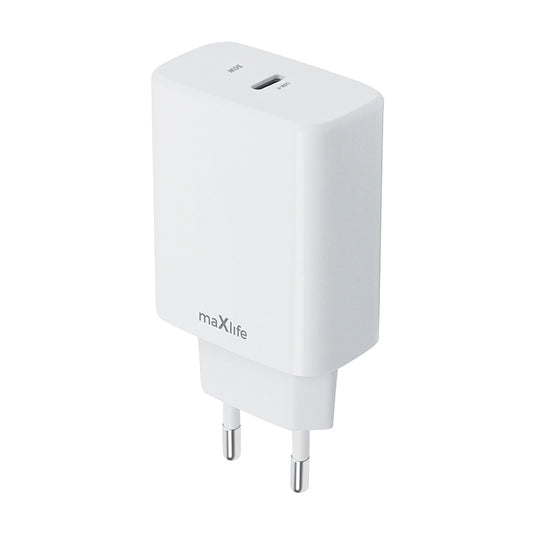 MaXlife MXTC-10-30C omrežni polnilnik, 30 W, 3A, 1 x USB-C, bel