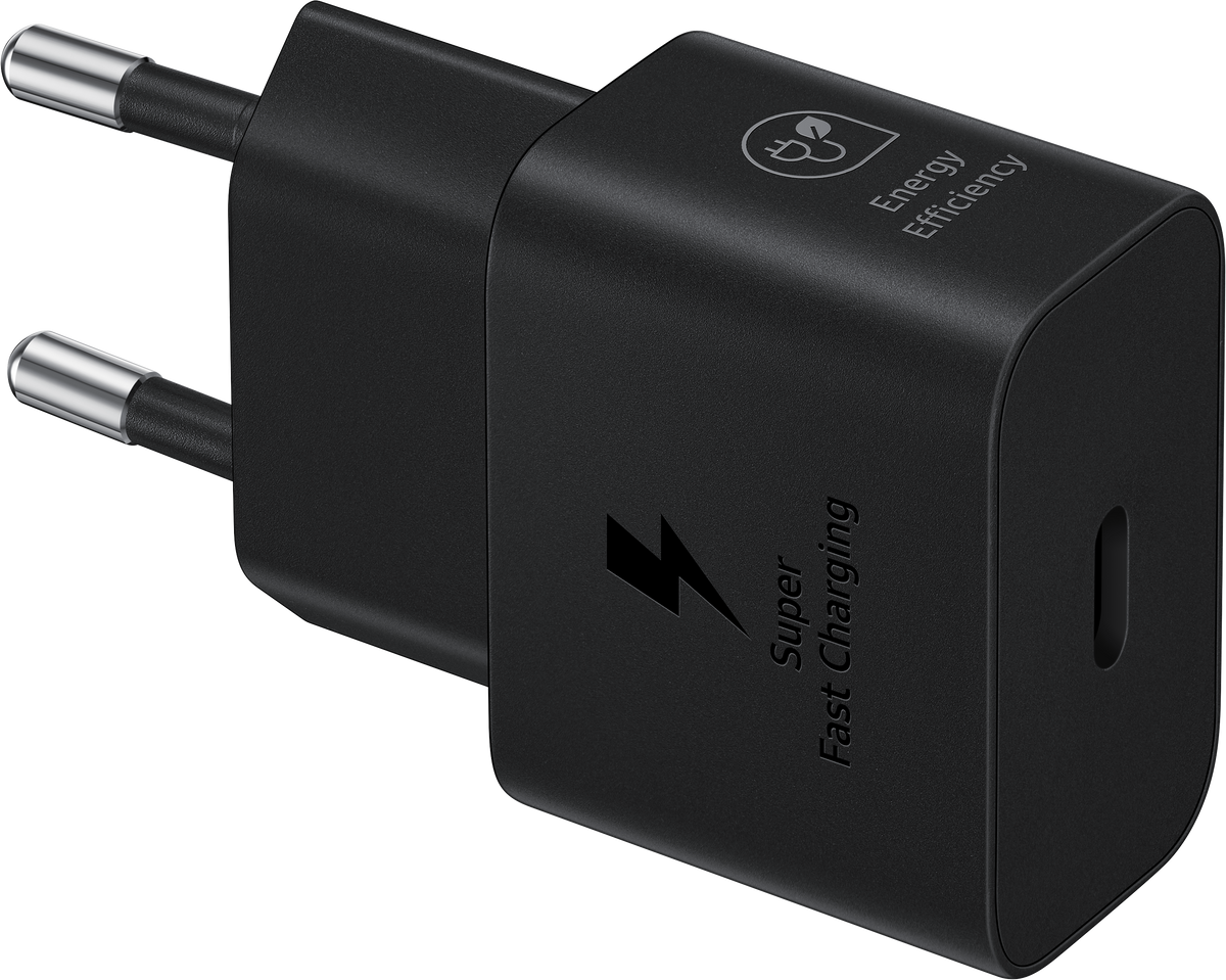 Samsungov omrežni polnilnik, 25 W, 3A, 1 x USB-C, črn EP-T2510NBEGEU