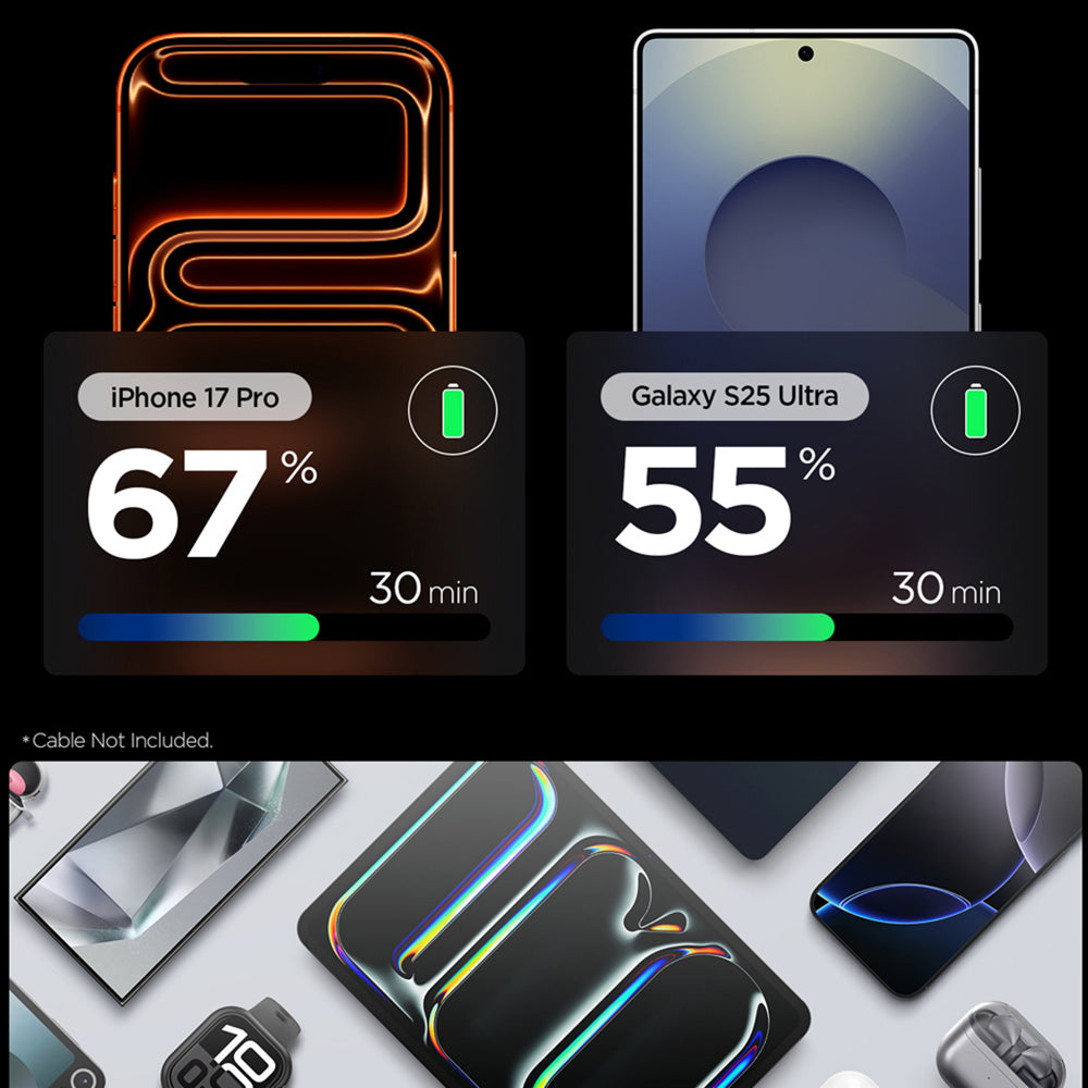 Polnilnik Spigen EE301EU Essential, 30W, 3A, 1 x USB-C, Bel ACH09492