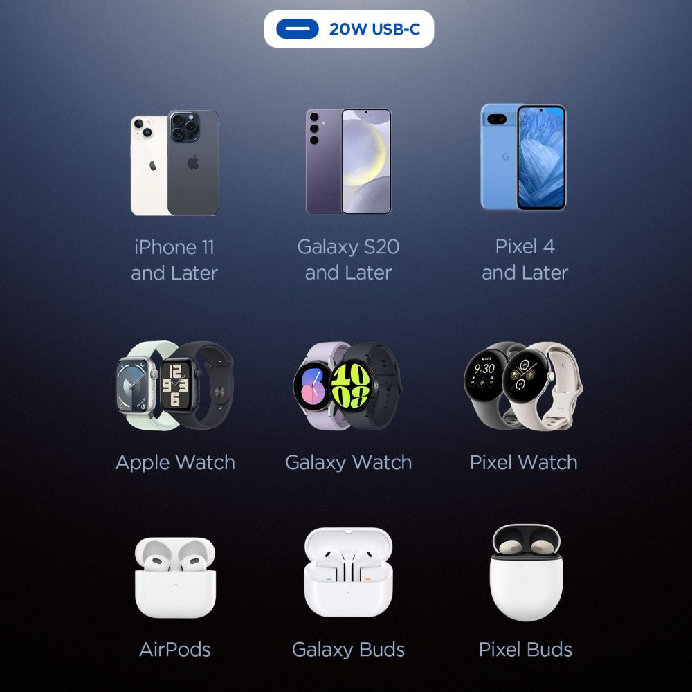 Polnilnik Spigen Essential, 20W, 3A, 1 x USB-C, črn