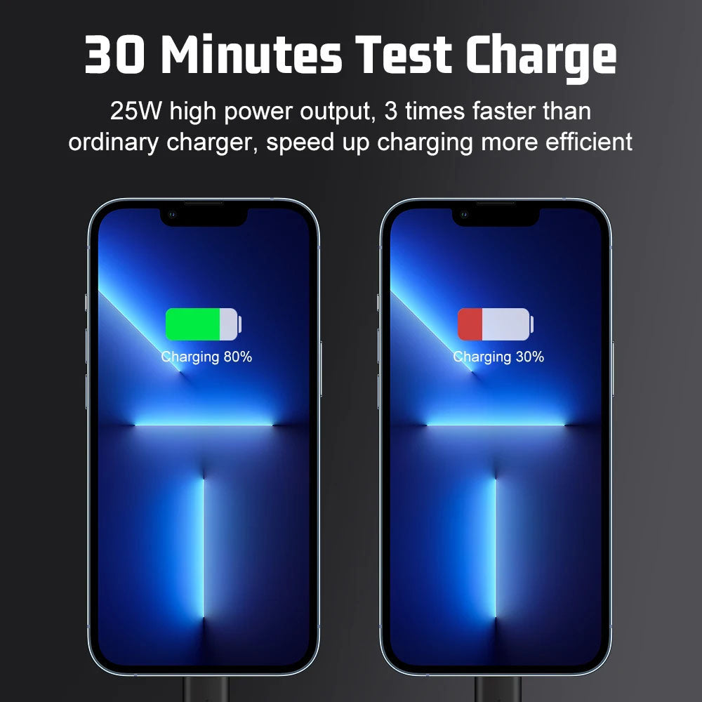 Polnilnik omrežja Techsuit CHPD216 Tiny, 25W, 3A, 1 x USB-A - 1 x USB-C, Bel