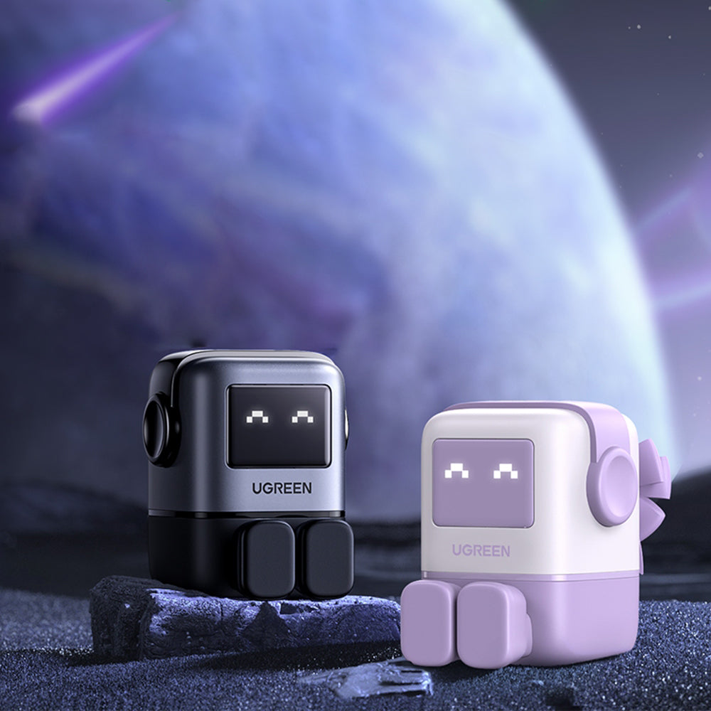 Polnilnik UGREEN CD361 Uno, 65W, 3.25A, 1 x USB-A - 2 x USB-C, Vijoličen