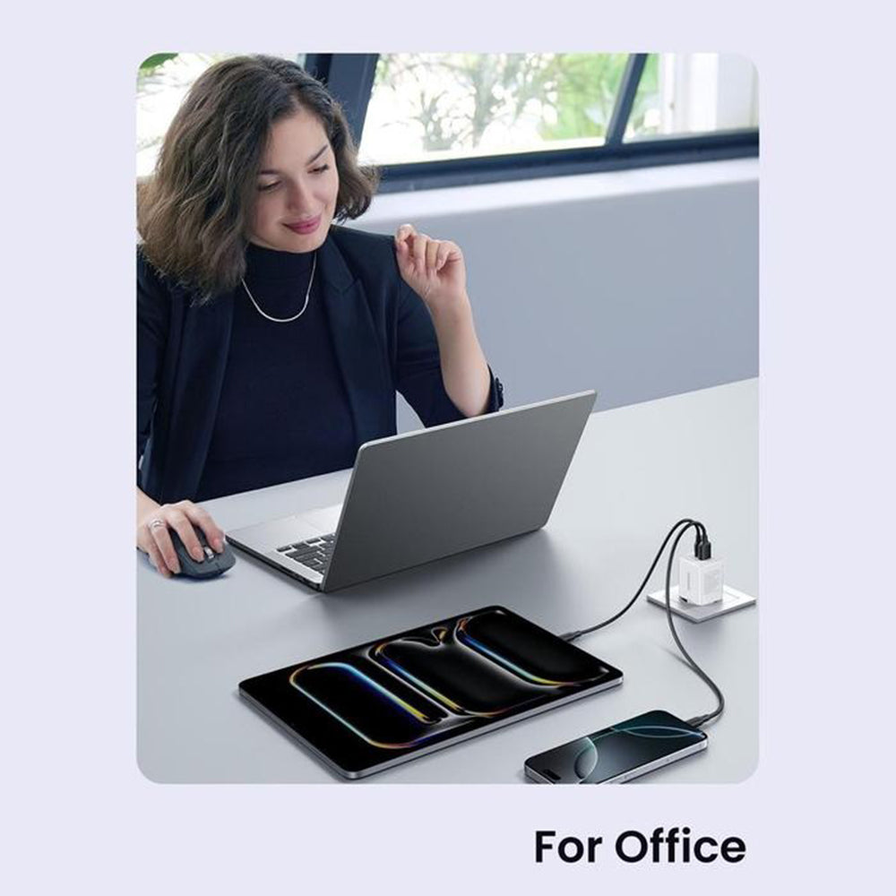 Polnilnik UGREEN X516, 30W, 3A, 1 x USB-A - 1 x USB-C, Roza