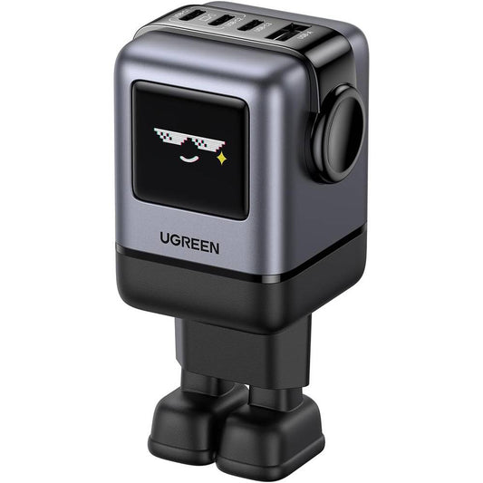 Polnilnik UGREEN X688 Uno, 100W, 5A, 1 x USB-A - 3 x USB-C, črn