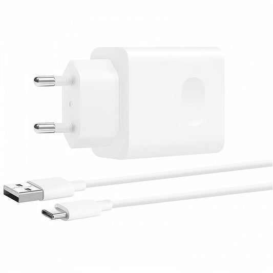 Omrežni polnilnik Huawei CP404B s kablom USB-C, 22,5 W, 2,25 A, 1 x USB-A, bel 55033325