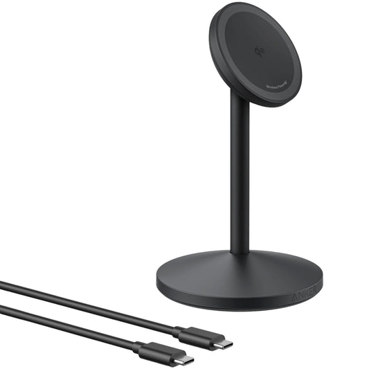 Brezžični omrežni polnilnik Anker MagGo Stand, 15W, 1.67A, Črn A25X1H11