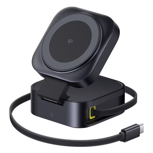 Brezžični omrežni polnilec Baseus PicoGo 2in1, 67W, 3A, 1 x USB-C, črn P10276800123-00