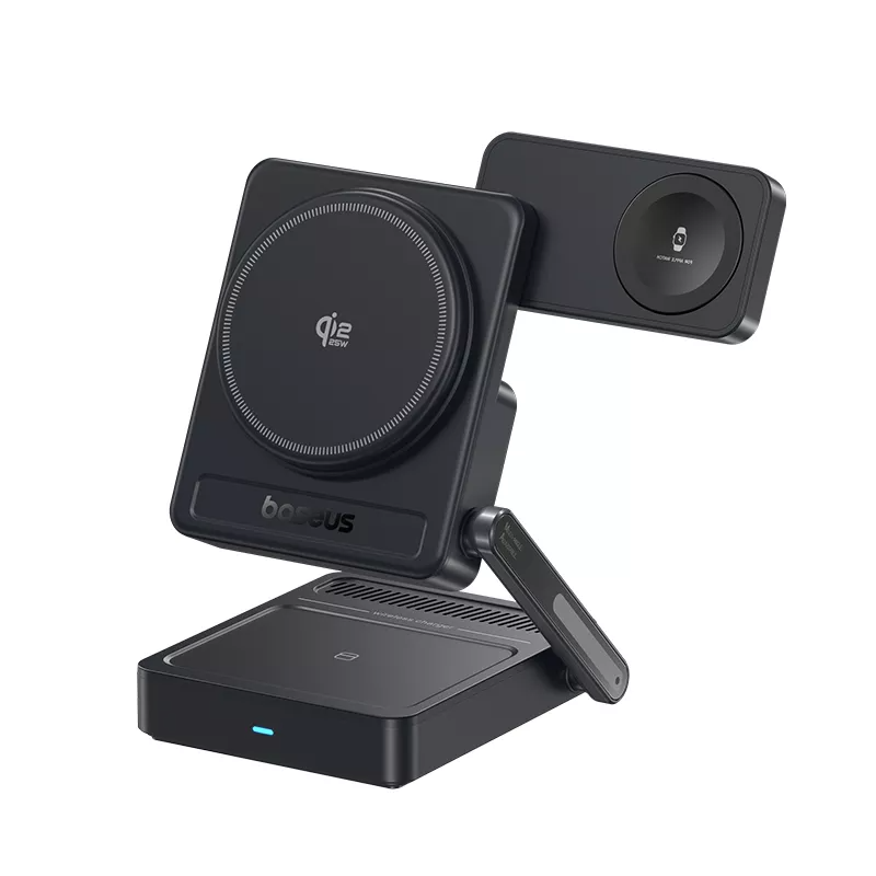 Brezžični polnilec Baseus PicoGo AF21 3v1, 35W, Črn E0205401