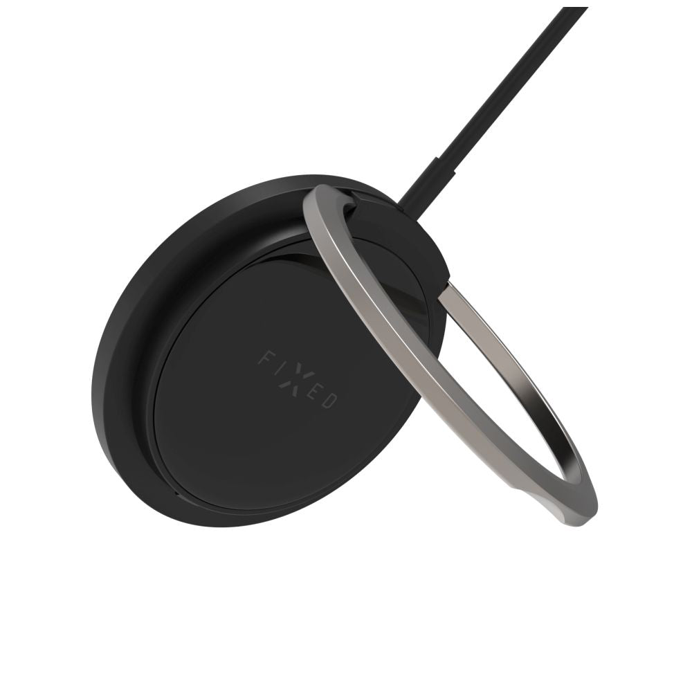 Brezžični omrežni polnilec Fixed Ring, 15W, 1.67A, črn