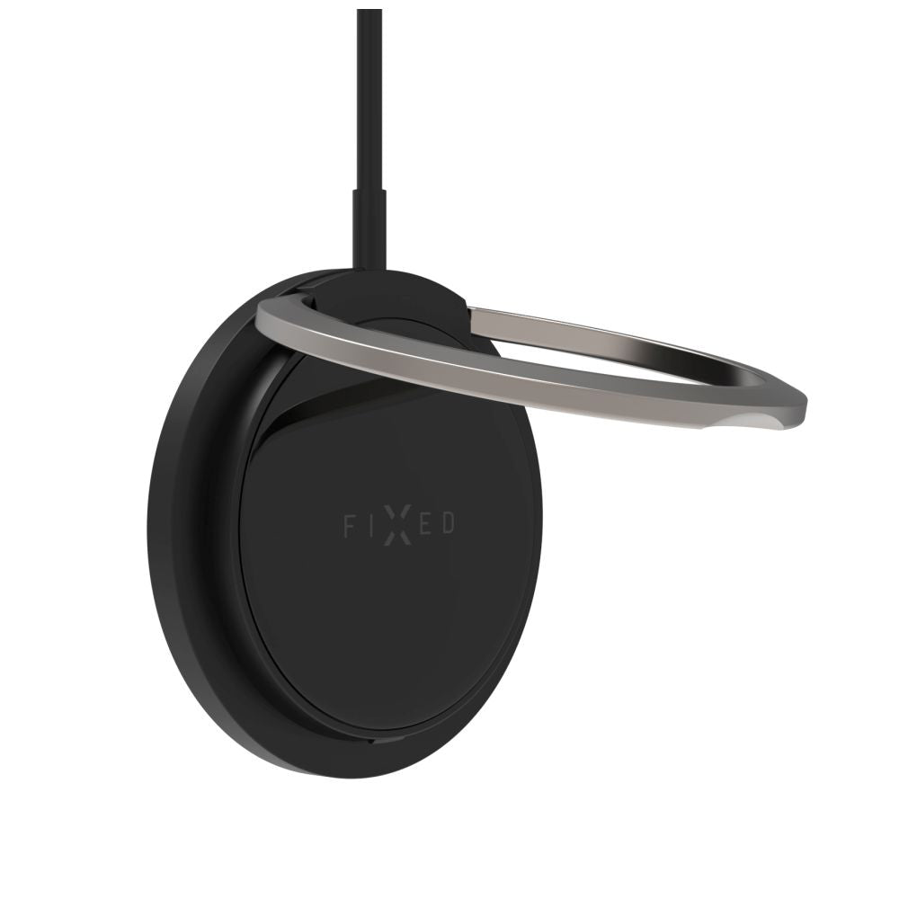 Brezžični omrežni polnilec Fixed Ring, 15W, 1.67A, črn