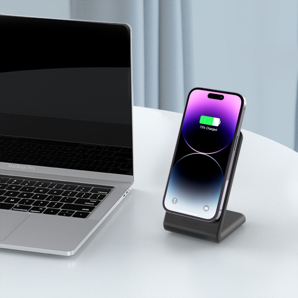 MagSafe Tech-Protect QI15W-A38, 15 W, 1,67 A, črn