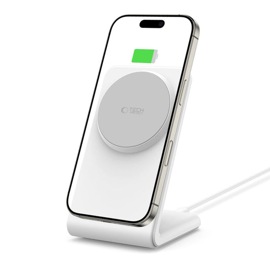 MagSafe Tech-Protect QI15W-A38, 15 W, 1,67 A, bela