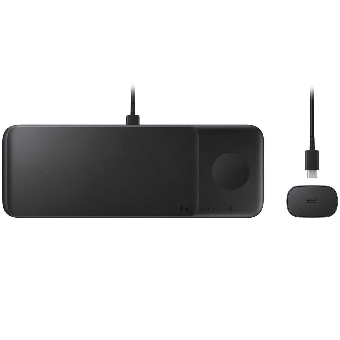 Brezžični polnilec Samsung Trio, 9W, 1A, črn, ponovno zapakiran EP-P6300TBEGEU