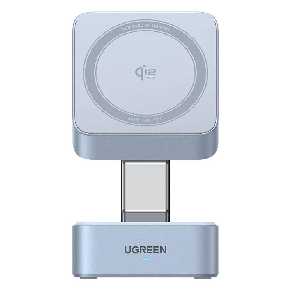 Brezžični omrežni polnilec UGREEN W752 2v1, 35W, 3A, 1 x USB-C, Modra