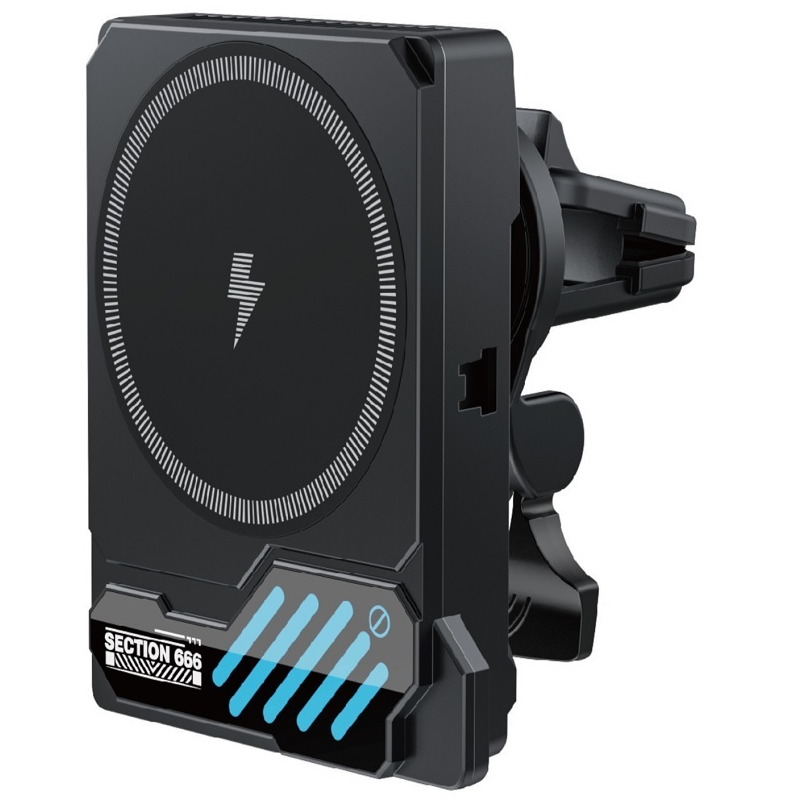 Brezžični avtomobilski polnilnik XO Design SL14, 25 W, črn